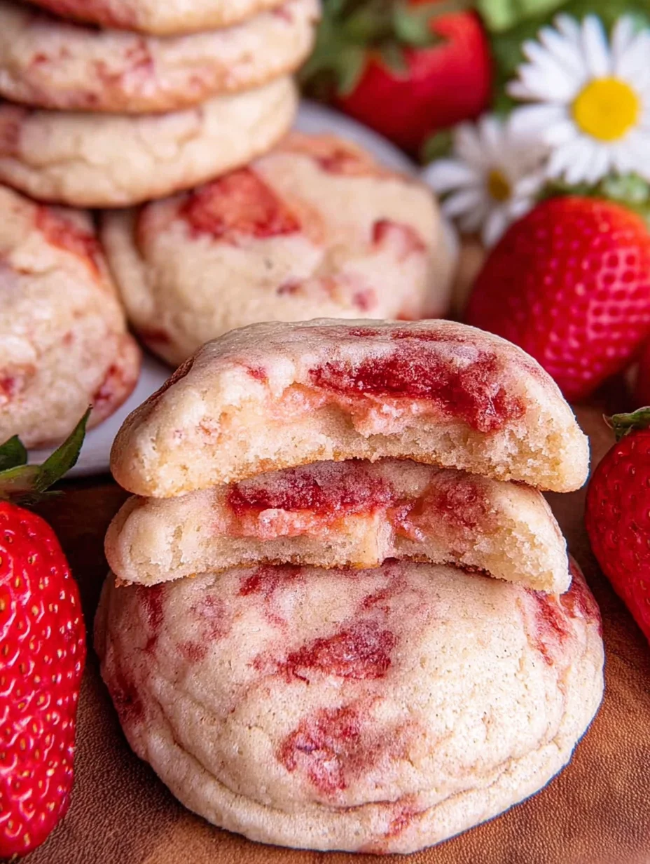 Strawberry Cheesecake Cookies