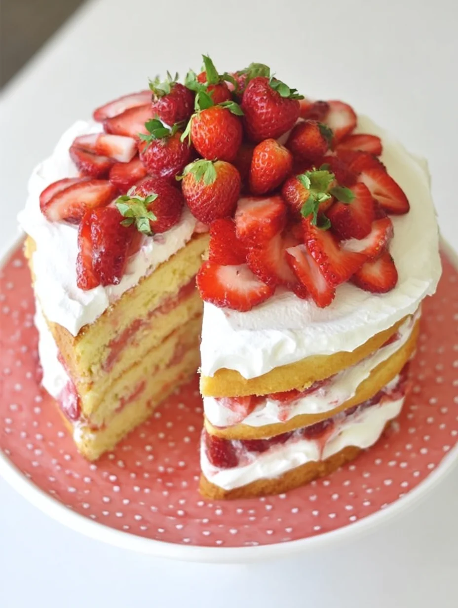 Strawberry Shortcake Cake